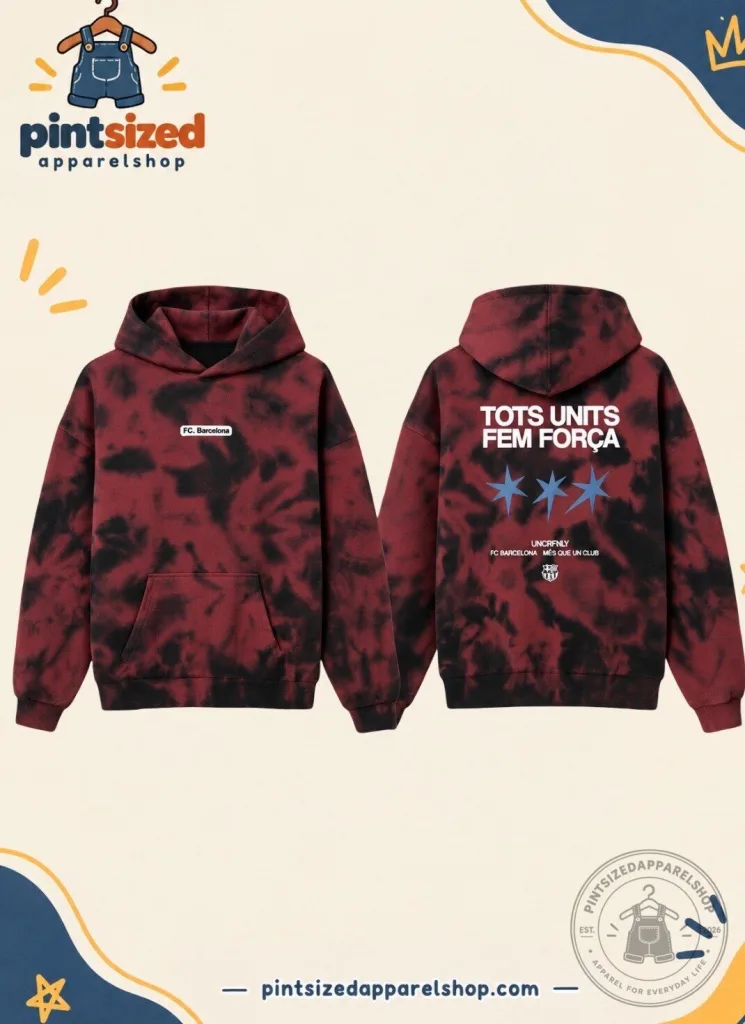 "Shop the Exclusive FC Barcelona Black Tie Dye Pulse Hoodie 2026" 11 FC Barcelona Black Tie Dye Pulse Hoodie 2026