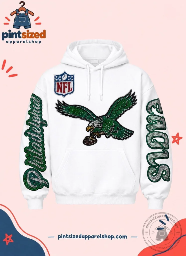 NFL Bird Season Eagles Bling Hoodie 2026