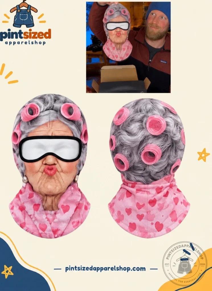"Get Noticed: 2026 Limited Edition Funny Grandma Balaclava Ski Mask" 17 Granny Crew Funny Grandma Balaclava Prank Ski Mask 2026 Limited Edition