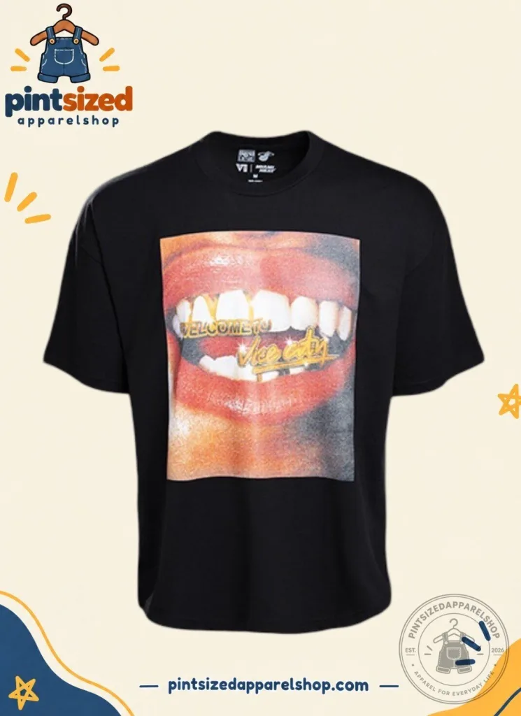 "Stylish GTA 6 Vice City Oversized Tee Shirt: Court Culture" 13 GTA 6 New Court Culture “Vice City Grill” Oversized Tee Shirt