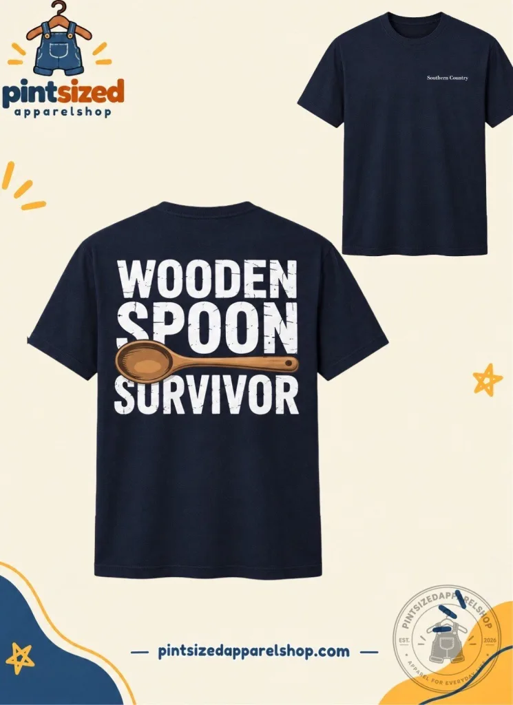 "Funny Wooden Spoon Survivor Shirt: Childhood Humor Tee 2026 Collection" 5 Wooden Spoon Survivor Shirt - Funny Childhood Humor Tee 2026