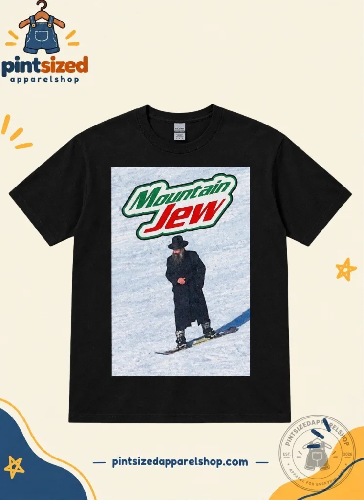 "Discover the Mountain Jew Snowboarding Meme T-shirt: Funny & Trendy" 15 Mountain Jew Snowboarding Funny Meme T-shirt