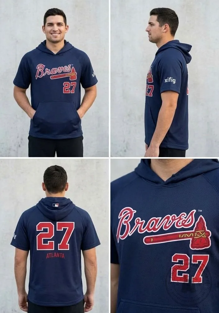 Braves Austin Riley Short Sleeve Hoodie 2026 Giveaway Edition 11 Braves Austin Riley Short Sleeve Hoodie 2026 Giveaway Edition