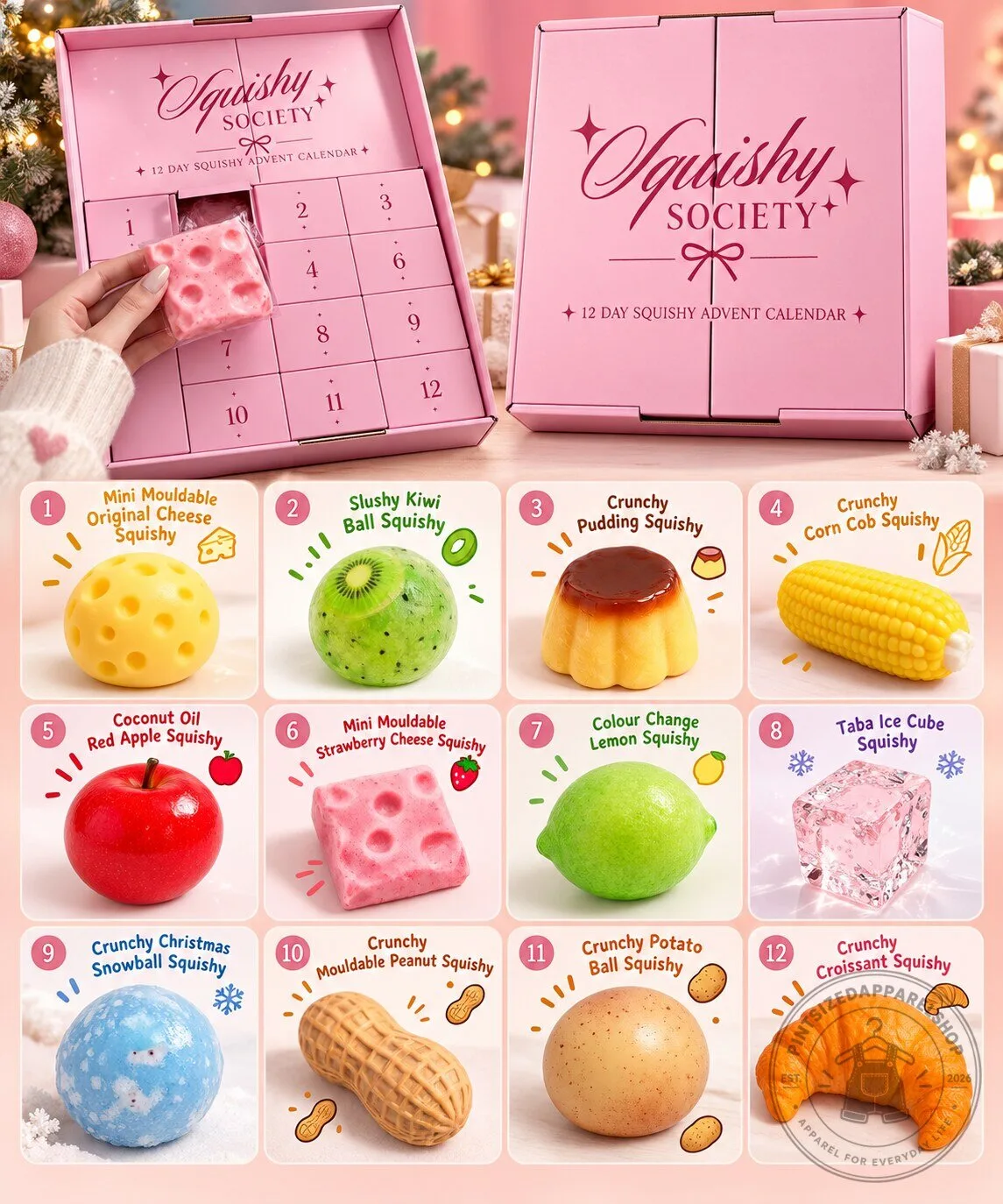 Squishy Society Advent Calendar 2026 New Release - 12 Day Squishy 9 Squishy Society Advent Calendar 2026 New Release