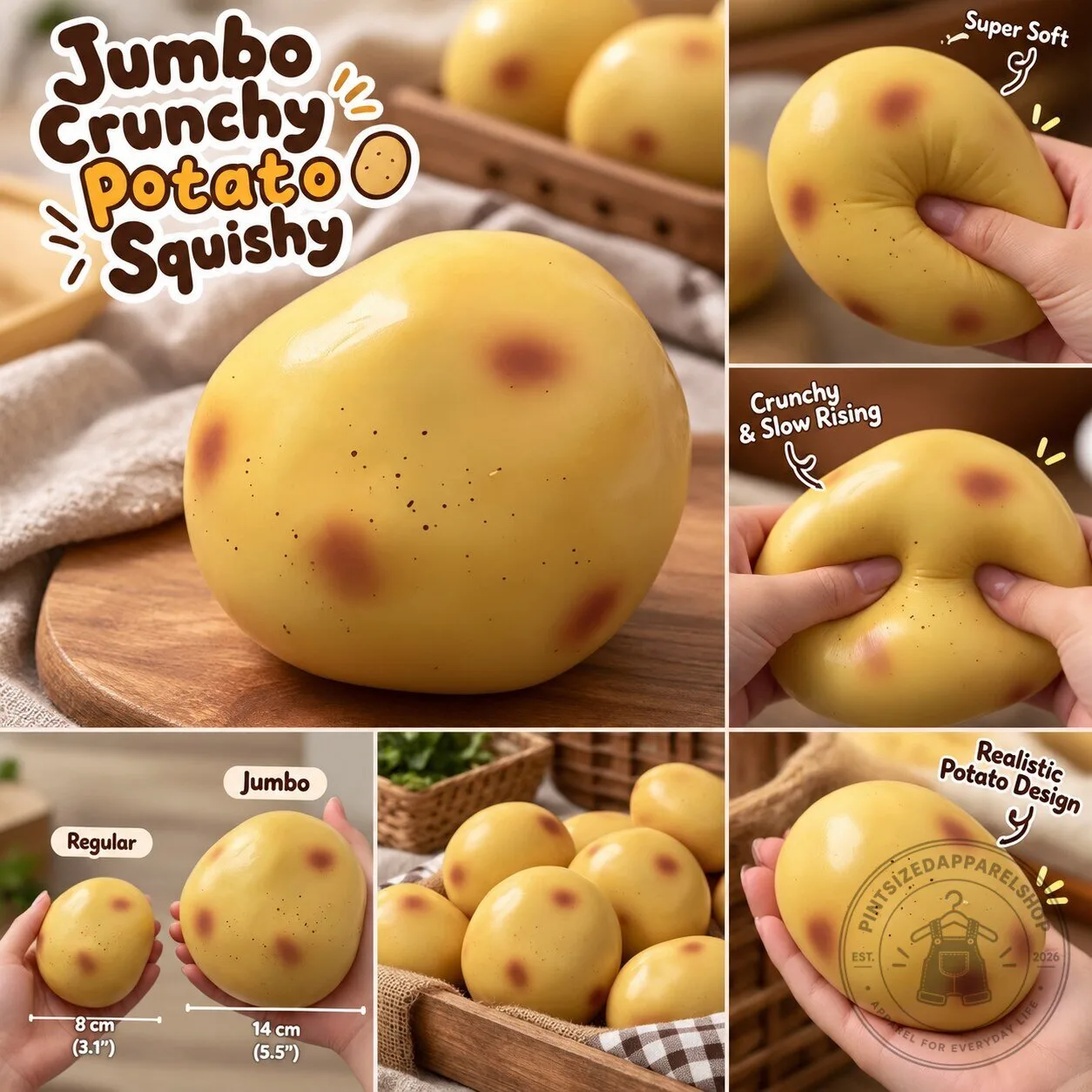 Jumbo Crunchy Potato Squishy Limited Edition 2026 8 Jumbo Crunchy Potato Squishy Limited Edition 2026