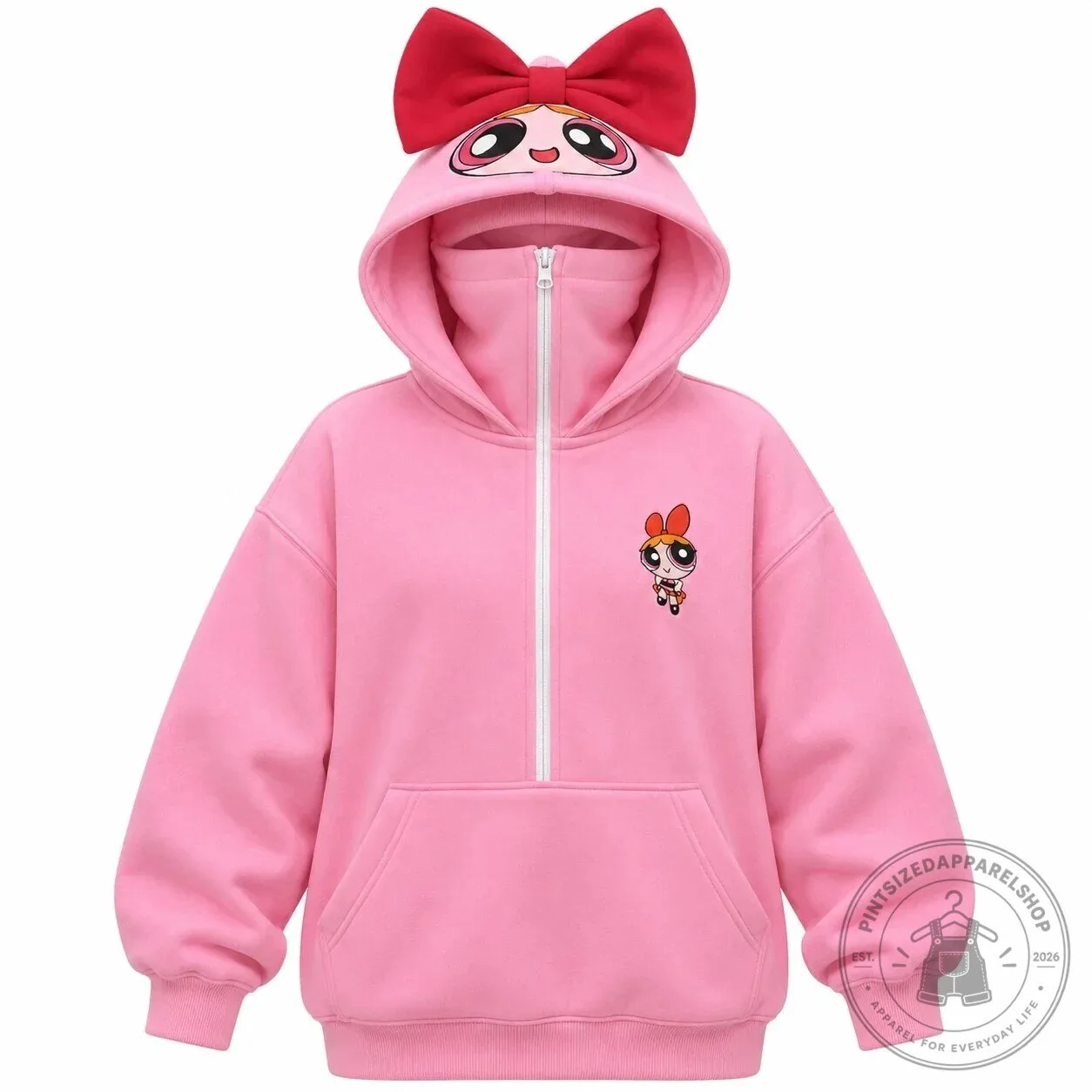 Power Hoodie Powerpuff Girls – Cute Mask Zip-Up Hoodie 12 Power Hoodie Powerpuff Girls – Cute Mask Zip-Up Hoodie