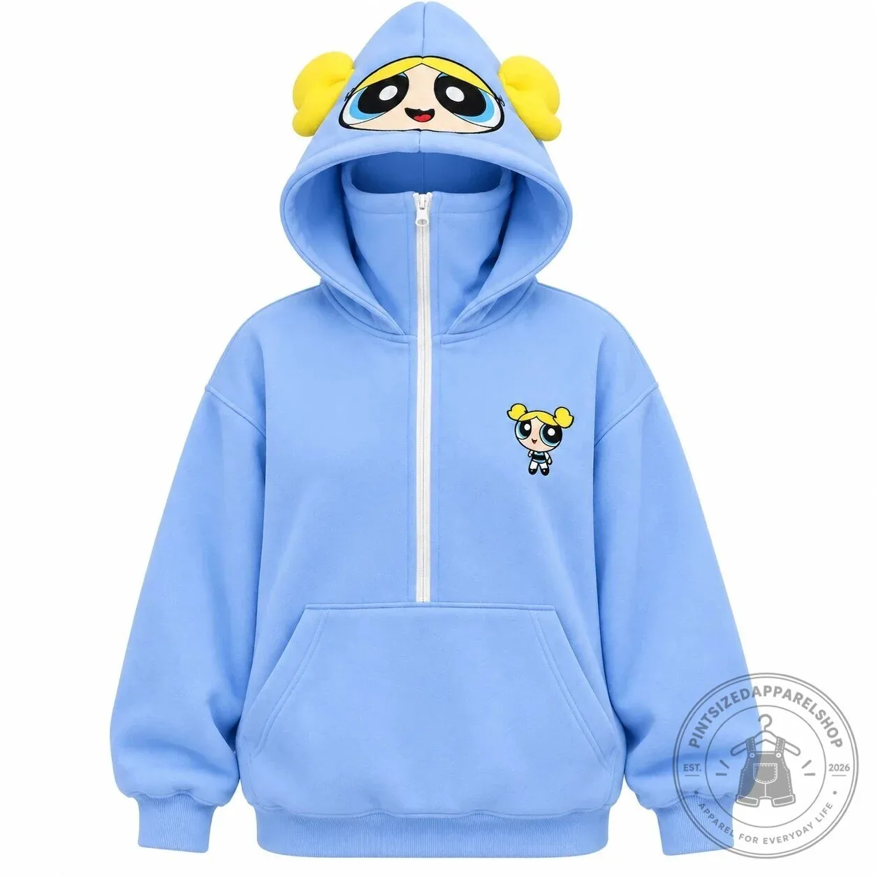 Power Hoodie Powerpuff Girls – Cute Mask Zip-Up Hoodie 13 Power Hoodie Powerpuff Girls – Cute Mask Zip-Up Hoodie