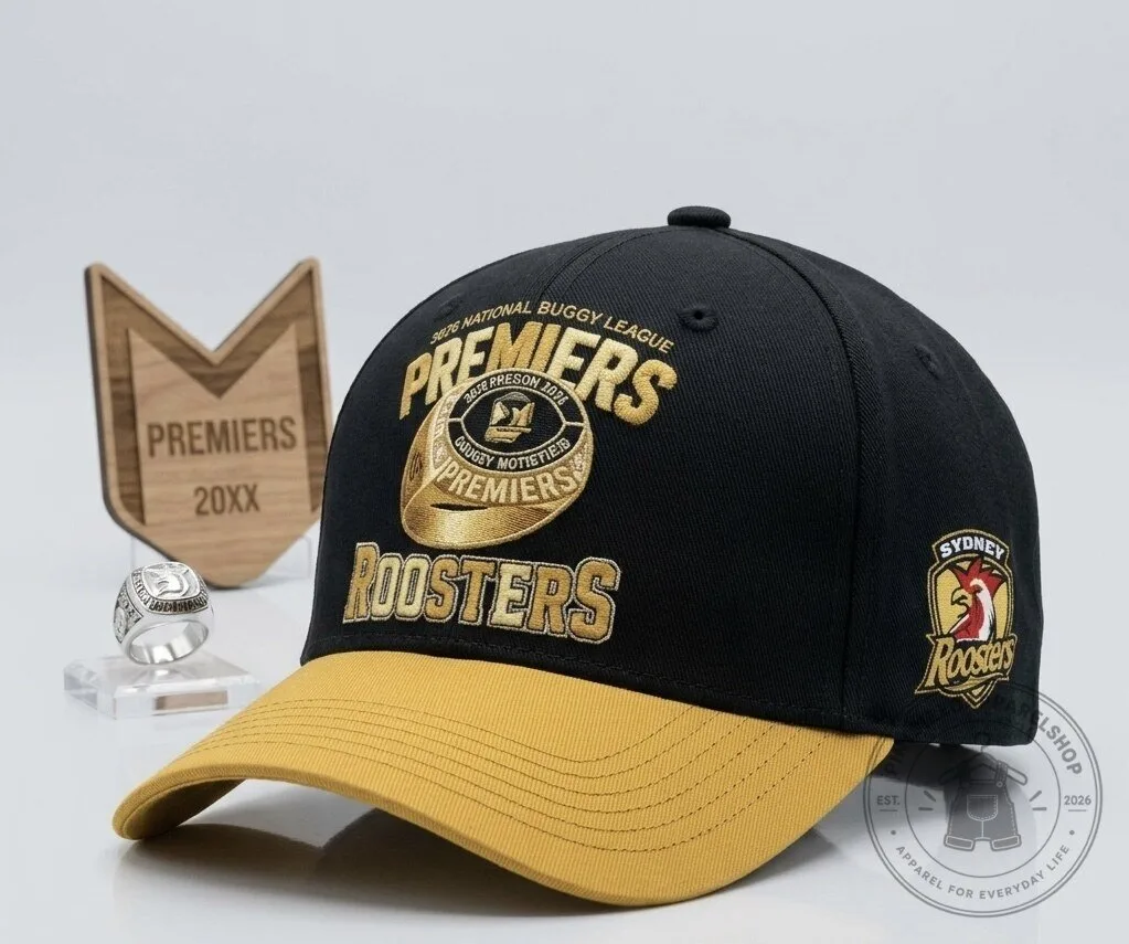 Sydney Rooters 2026 NFL Premiers Gold Championship Cap 2026 11 Sydney Rooters 2026 NFL Premiers Gold Championship Cap 2026