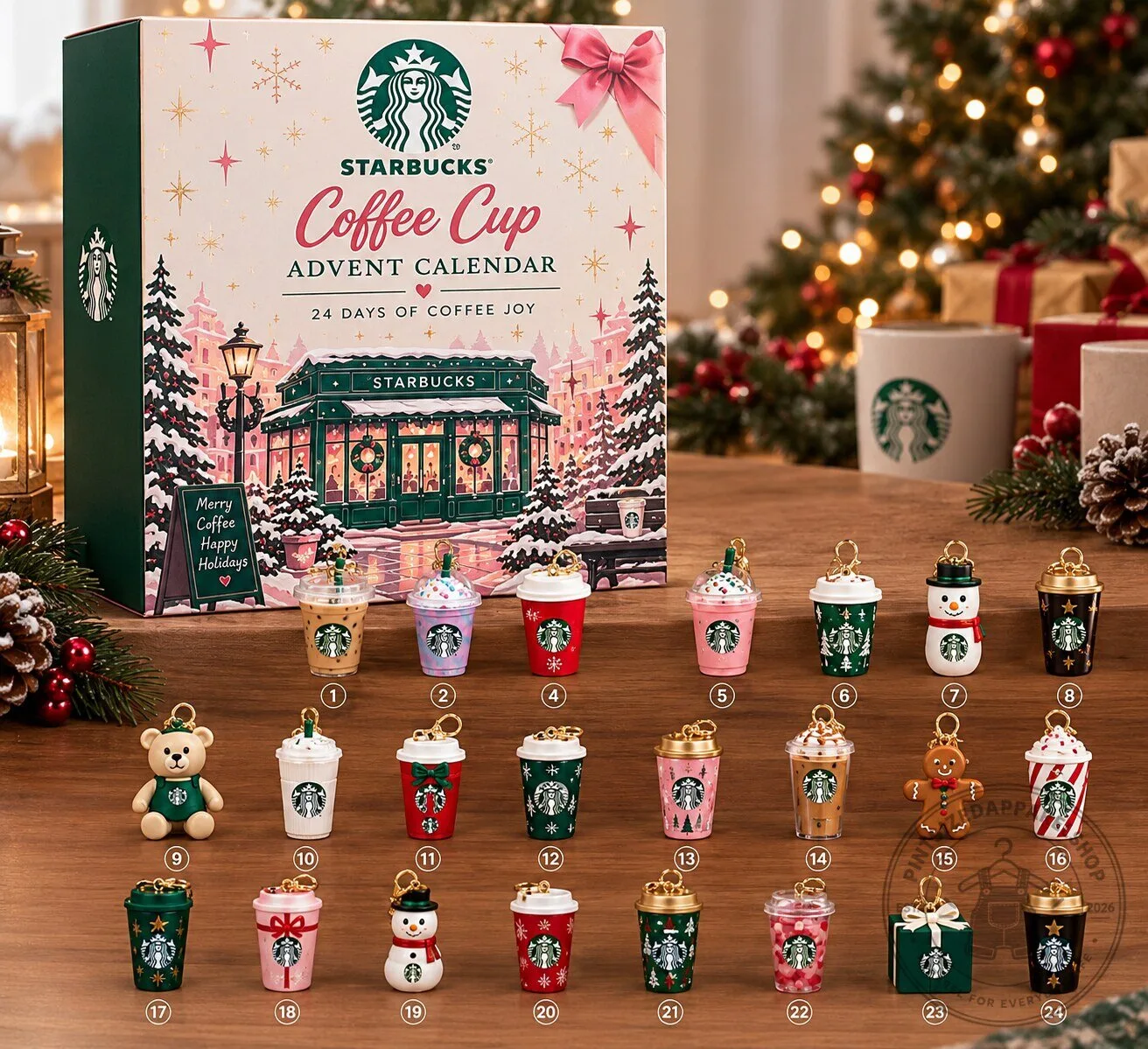 Starbuck Coffee Cup Advent Calendar 2026