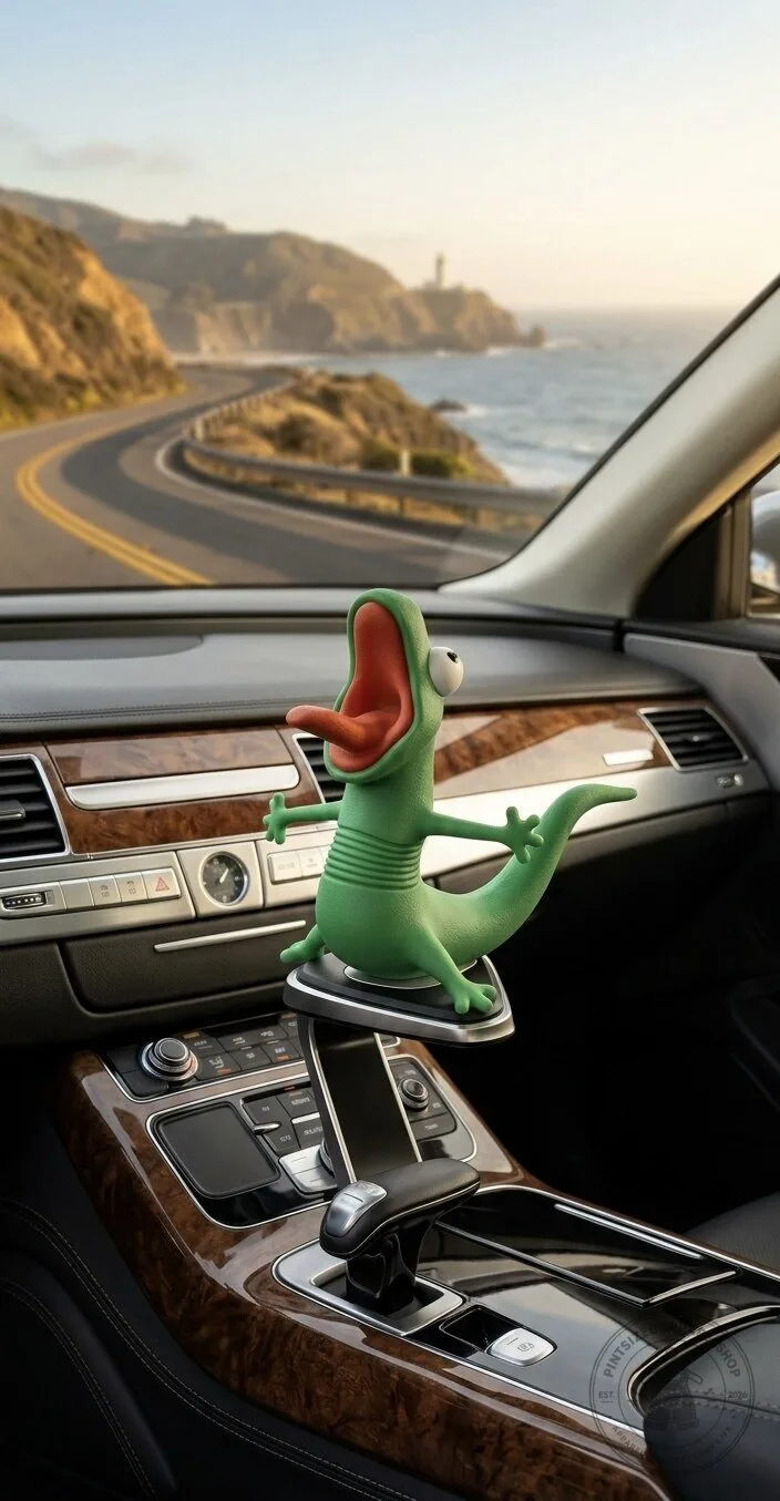 The Lizard RIDEBUDDY Figure - Funny Car & Motorcycle Decor Limited