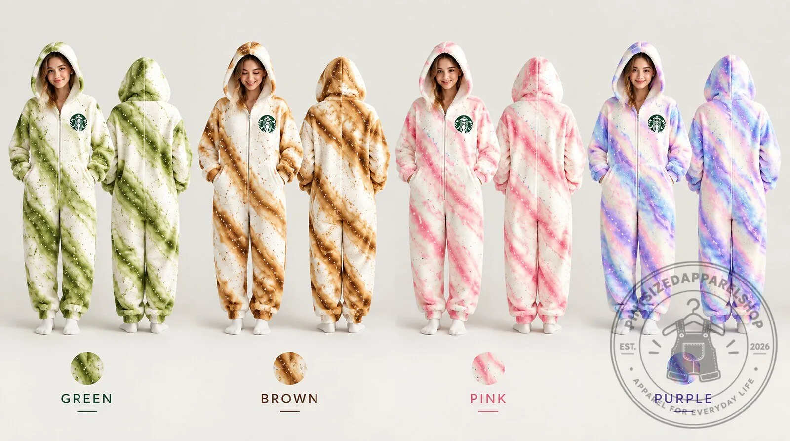 Starbucks Coffee Onesies Ice Caramel Latte - Plush Onesie for Cozy Days 15 Starbucks Coffee Onesies Ice Caramel Latte - Plush Onesie for Cozy Days