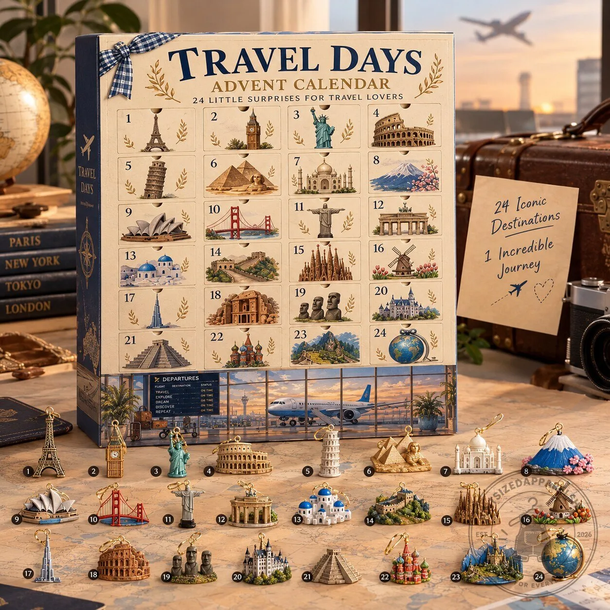 Travel Days Advent Calendar 2026 - 24 Little Surprises for Travel Lovers