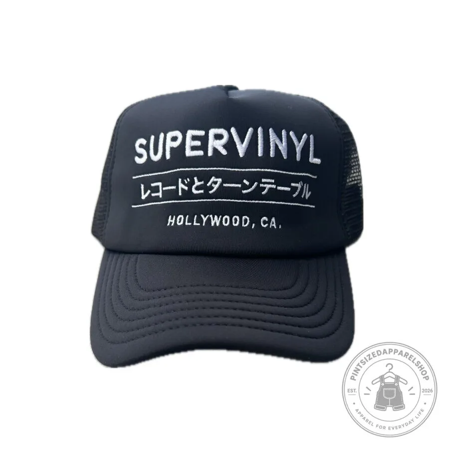 Olivia “Supervinyl” Janpanese Embroidered Trucker Hat 2026 New York City recently 8 Olivia “Supervinyl” Janpanese Embroidered Trucker Hat 2026 New York City recently