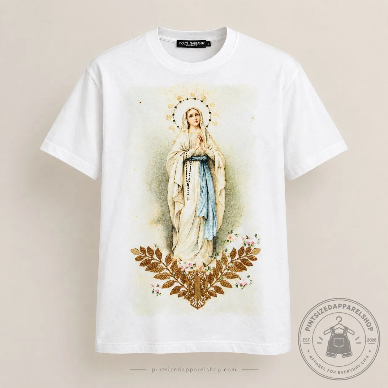 Luka Modrić wearing Dolce & Gabbana Virgin Mary Religious Ivory T-Shirt 2026 8 Luka Modrić wearing Dolce & Gabbana Virgin Mary Religious Ivory T-Shirt 2026