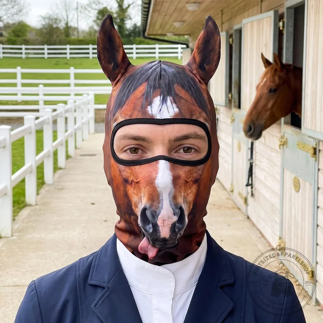 Funny Horse Balaclava 3D with Ears Face Mask 2026 Limited Edition 8 Funny Horse Balaclava 3D with Ears Face Mask 2026 Limited Edition