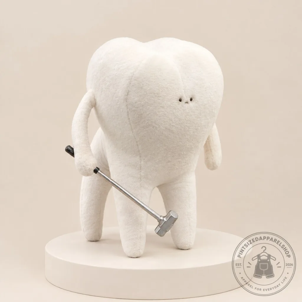 Dentaurus Funny Tooth Plush Toy with Hammer Dentaurus Funny Tooth Plush Toy with Hammer