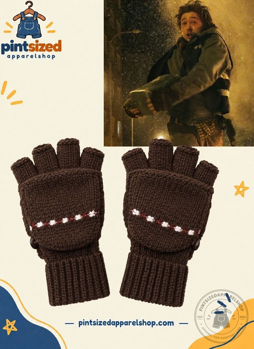Resident Evil Bryan Decathlon Knitted Mittens 500 Brown 2026