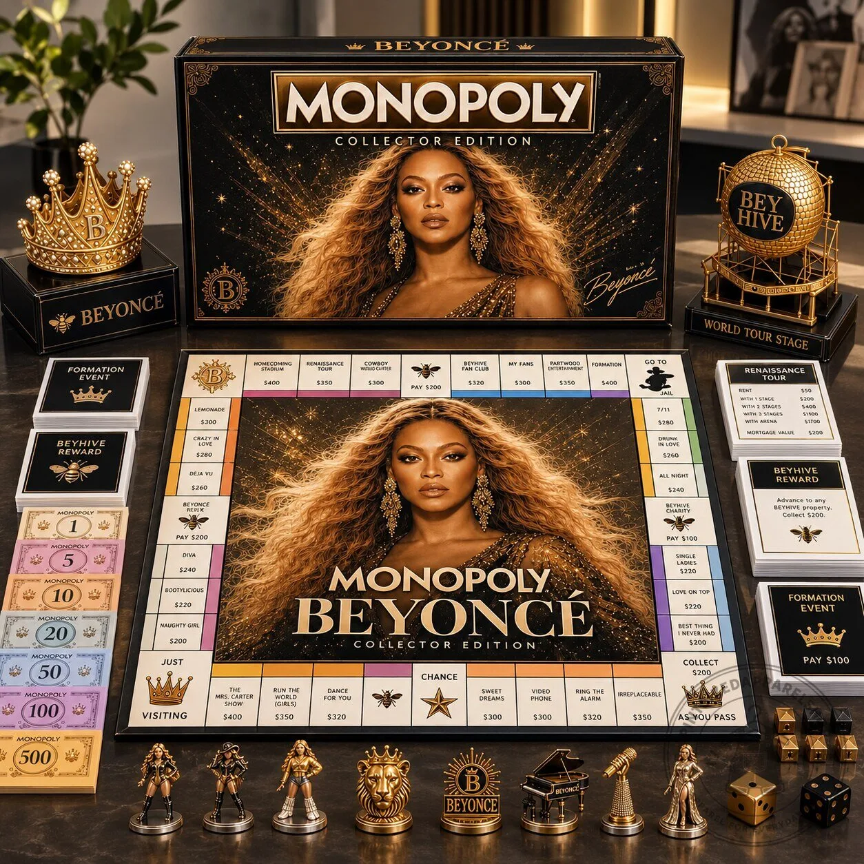 Monopoly Beyonce Renaissance World Tour Collection Edition Board Game 8 Monopoly Beyonce Renaissance World Tour Collection Edition Board Game