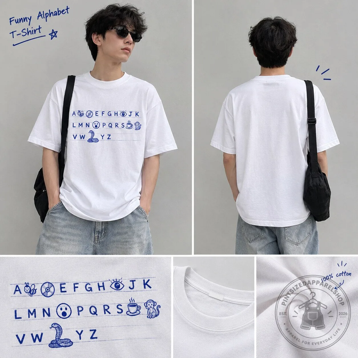 Funny Alphabet Rebus Puzzle Meme T-Shirt 9 Funny Alphabet Rebus Puzzle Meme T-Shirt
