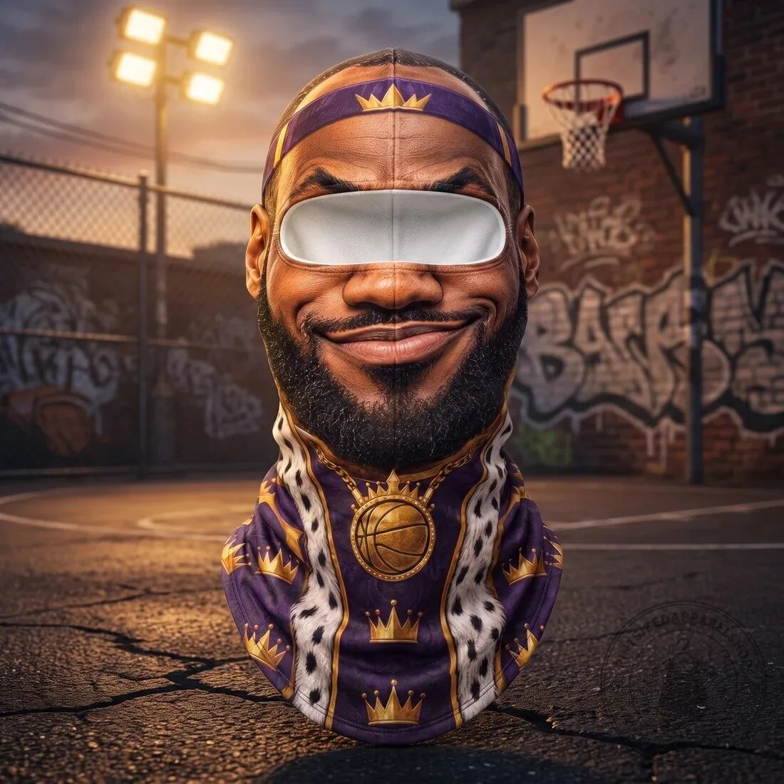 Funny NBA LeBron James King Basketball Balaclava Ski Mask 8 Funny NBA LeBron James King Basketball Balaclava Ski Mask