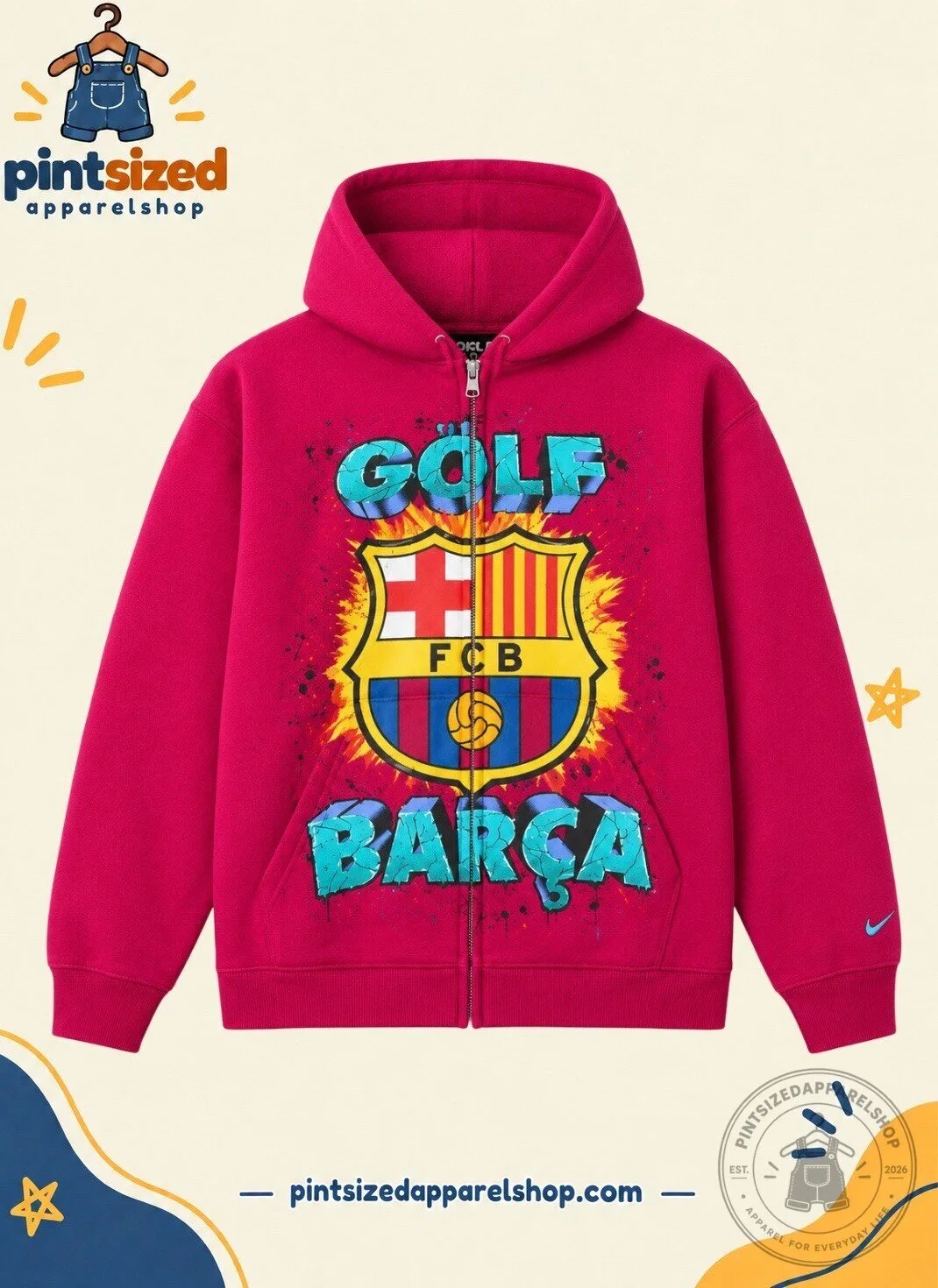 FC Barcelona x Spotify x Golf Wang BARÇA Nike Zip-Up Hoodie Limited Edition 2026