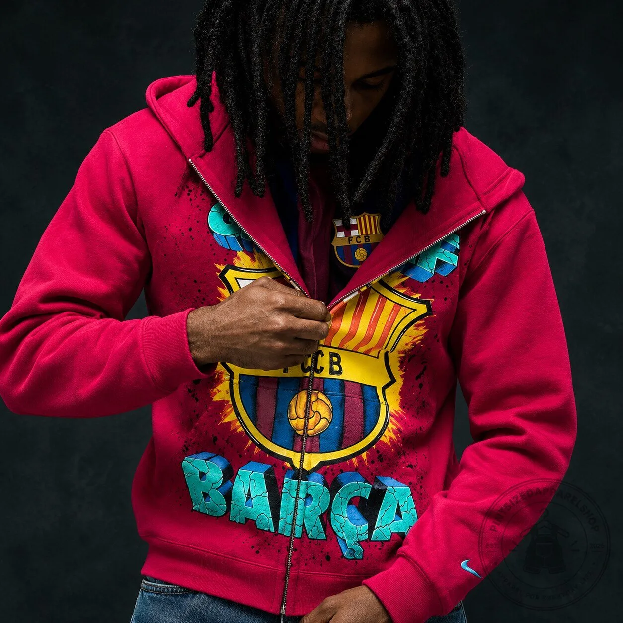 FC Barcelona x Spotify x Golf Wang BARÇA Nike Zip-Up Hoodie Limited Edition 2026 13 FC Barcelona x Spotify x Golf Wang BARÇA Nike Zip-Up Hoodie Limited Edition 2026