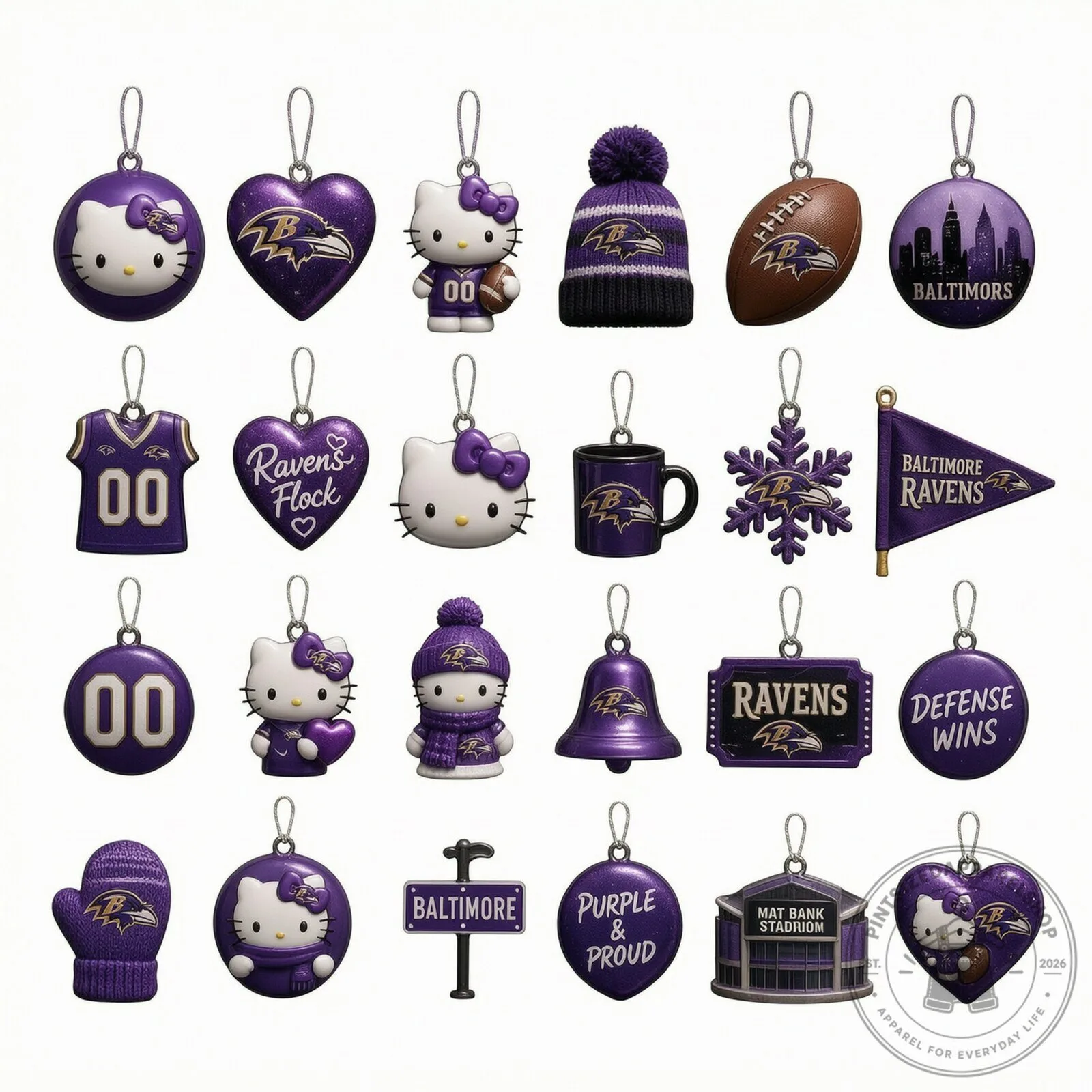 Hello Kitty x Baltimore Ravens Advent Calendar 2026 Limited Edition 8 Hello Kitty x Baltimore Ravens Advent Calendar 2026 Limited Edition