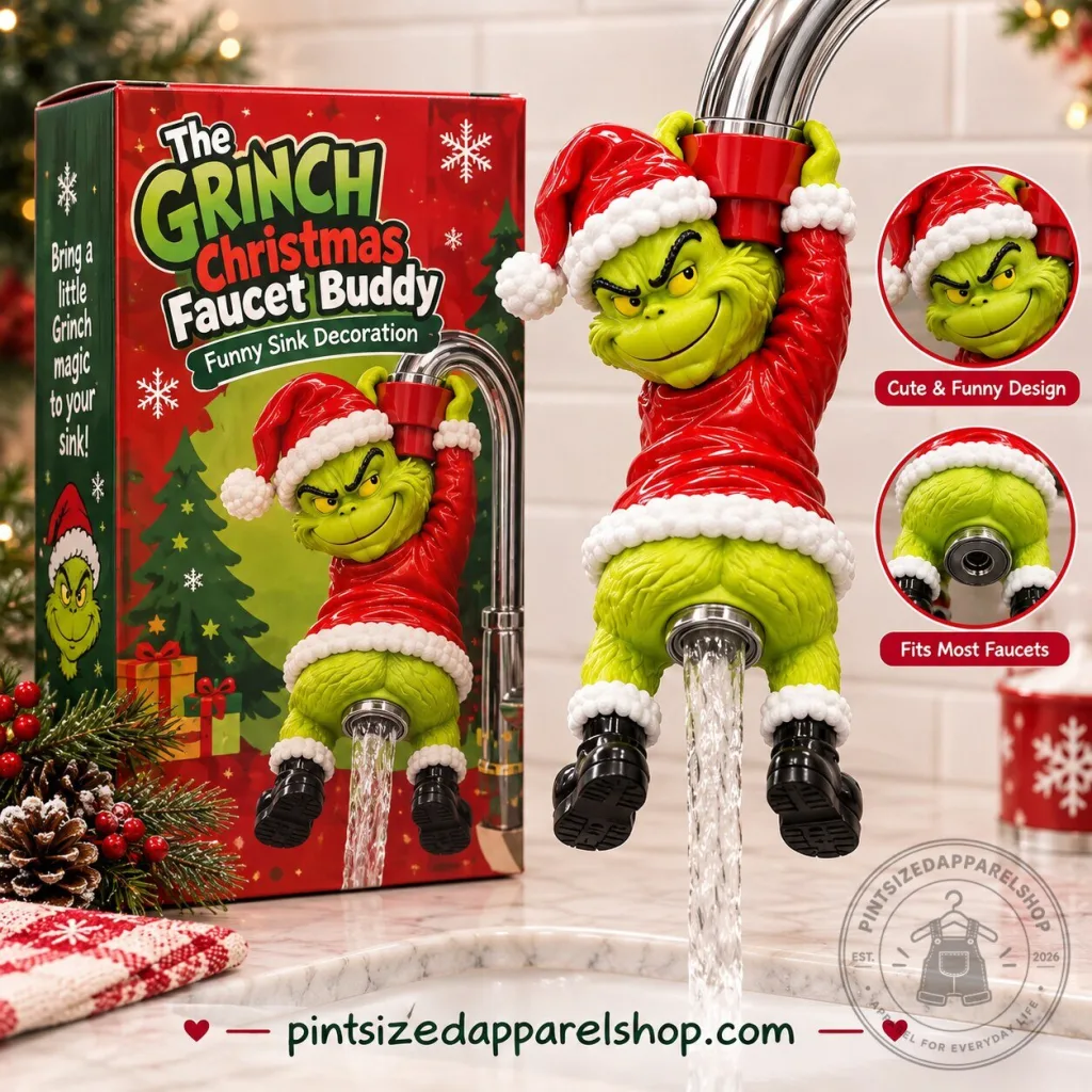 The Grinch Grump Butt Christmas Faucet Buddy – Funny Sink Decoration The Grinch Grump Butt Christmas Faucet Buddy – Funny Sink Decoration